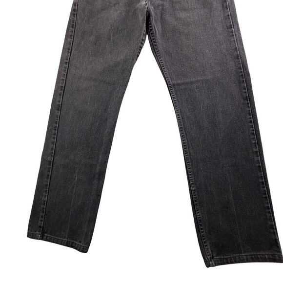 Vintage Levis 505 Jeans Mens 32x34 Black Denim Faded Skater Goth Grunge Y2K Pant - Picture 13 of 16